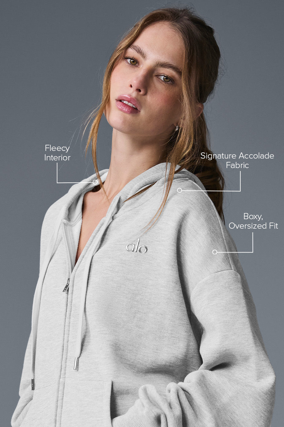 Accolade Full Zip Hoodie - Athletic Heather Gray